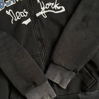 Vintage 2000s Fur Abercrombie Zip Hoodie