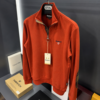 Barbour Premium Yarım Fermuar Sweatshirt