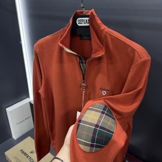 Barbour Premium Yarım Fermuar Sweatshirt