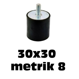 metrik 8 30*30 civatalı kauccuk takoz