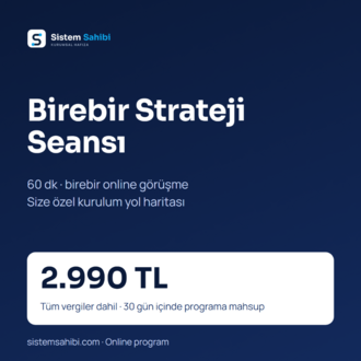 Birebir Strateji Seansı (60 dk, Online)
