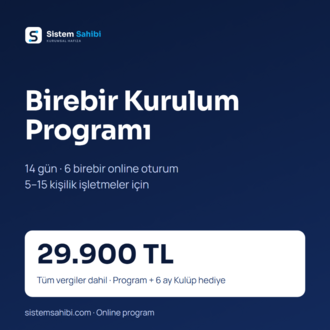 Birebir Kurulum Programı (14 Gün, Online)