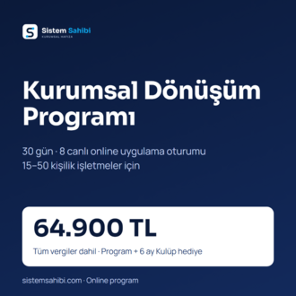 Kurumsal Dönüşüm Programı (30 Gün, Online)