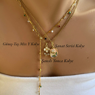 Sanat Serisi Kolye | Çelik Zincir