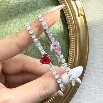 Luv Renkli Taşlı Su Yolu Bileklik