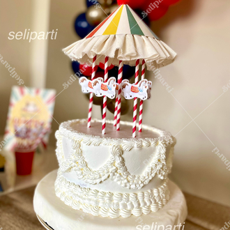 Sirk Temalı Pasta Süsü
