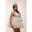 Saraswati Bridal – Beyaz Kat Etekli Mini Elbise