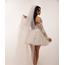 Freya Ivory – Kırık Beyaz İşlemeli Mini Elbise