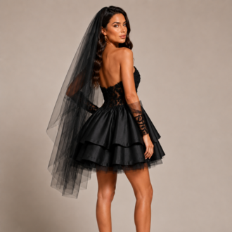 Black Swan – Siyah Couture Mini Elbise