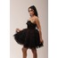 Bastet Noir – Siyah Tüylü Couture Mini Elbise