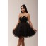 Bastet Noir – Siyah Tüylü Couture Mini Elbise