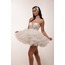 Lakshmi Bridal – Beyaz Tüylü Couture Mini Elbise