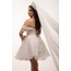 Hestia Bridal – Boncuk İşlemeli Kabarık Mini Elbise