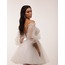 Isis Bridal – Beyaz İşlemeli Korse Mini Elbise