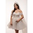 Hestia Bridal – Boncuk İşlemeli Kabarık Mini Elbise