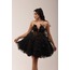 Diana Noir – Siyah Tül Kabarık Mini Elbise