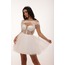 Dione Bridal – Beyaz Kabarık Mini Elbise