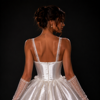 Pearl Royale – İnci İşlemeli Couture Mini Elbise