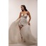Frigg Bridal – Portatif Kuyruklu Beyaz Mini Elbise