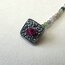 Tourmaline Bracelet with Flower Charm