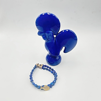 2 Row Lapis Lazuli Bracelet
