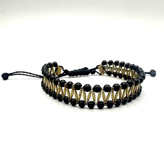 Black Onyx Rope Bracelet