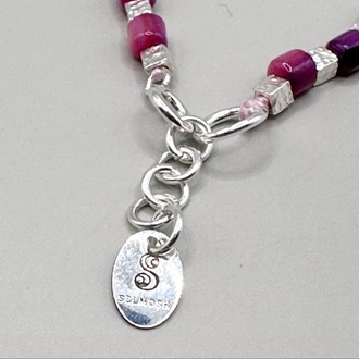 Purple Shell Bead Bracelet