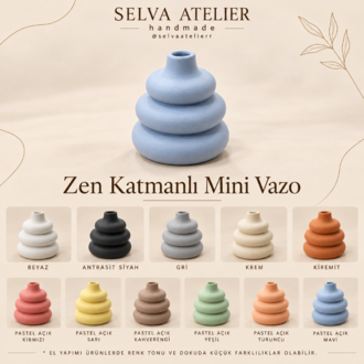 Zen Katmanlı Mini Vazo