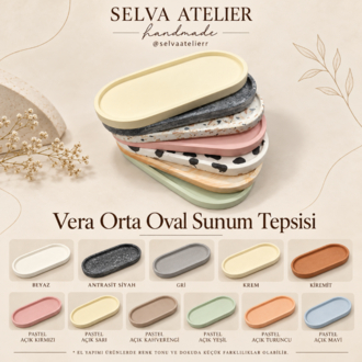 Vera Orta Oval Sunum Tepsisi