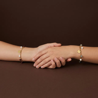 Lottie Duo – Zincir, İnci & Cam Boncuk Bileklik Seti
