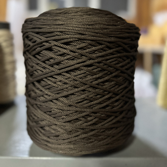 4MM POLYESTER ACI KAHVE RİBON MAKROME İPİ (1KG)
