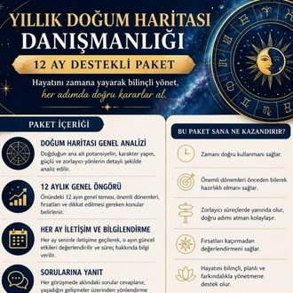 Doğum Haritası Genel Paket + 12 ay Görüşme