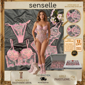 Senselle Kadın Spring Üçlü İç Çamaşır Takımı