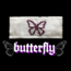 charmlı butterfly bez çanta