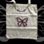 charmlı butterfly bez çanta