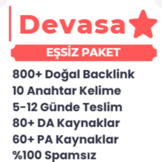 DEVASA BACKLİNK PAKETİ 22.000 TL
