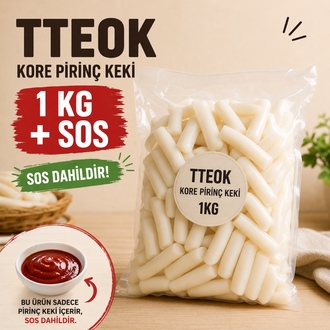 Tteok Kore Pirinç Keki 800gr+Sos