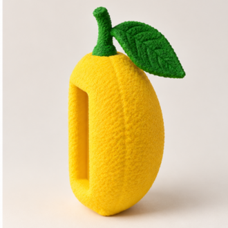 3D Limon Fotoğraf Çerçevesi | Dekoratif Meyve Çerçeve | Sarı Masa Dekoru