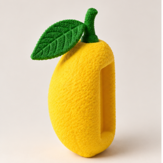 3D Limon Fotoğraf Çerçevesi | Dekoratif Meyve Çerçeve | Sarı Masa Dekoru
