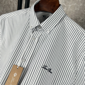 Loro Piana Gömlek (lacivert çizgili)/(regular)