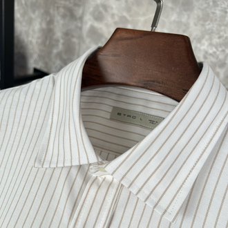 Etro İthal Poplin Çizgili Gömlek (rahat kesim)