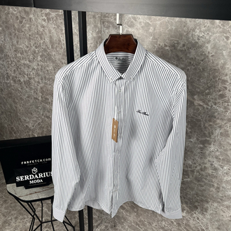 Loro Piana Gömlek (lacivert çizgili)/(regular)