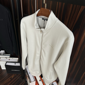 HB Tam Fermuar Sweatshirt (bej)