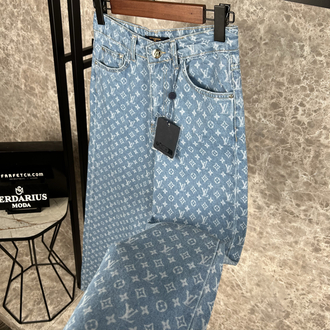 Louis Viutton Kadın Jeans (oversize)