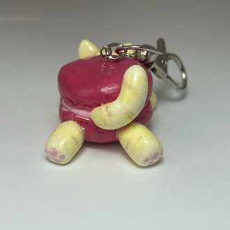 makaron kedi figür anahtarlık/charm