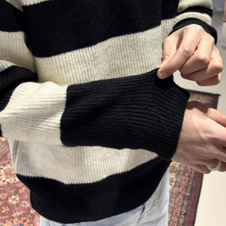 Oversize Triko Örgü Kazak Siyah
