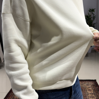 Oversize Basic Sweatshirt Ekru