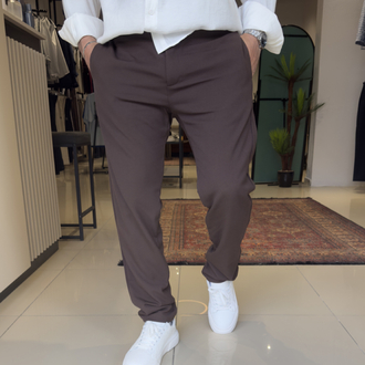 Regular Fit Kumaş Pantolon Acı Kahve