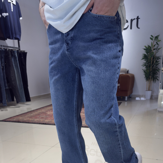 Baggy Jean Koyu Mavi