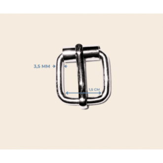 1.5 cm * 3.5 mm makaralı toka metal renk